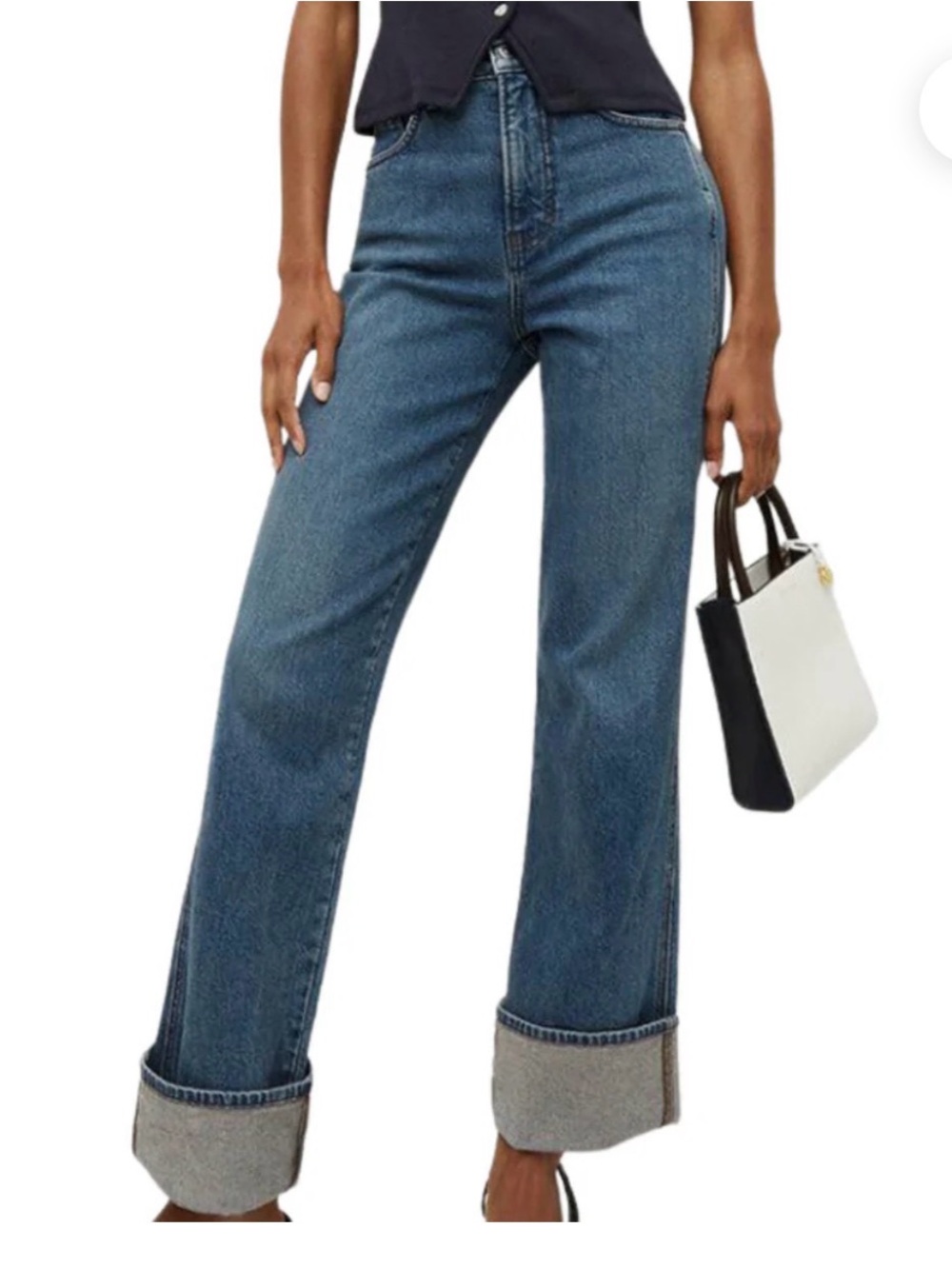 Dylan Straight leg Jean cuffed in thriller
